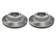 Disco freno anteriore forato (COPPIA). Porsche 944S2 / 944 Turbo / 968 - 95135104102, 95135104103, 95135104101 - 951 351 041 03 rd